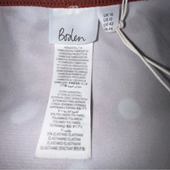 New, Boden Glorious British Style Polka Dot Print Bikini Swim Bottoms - Picture 3 of 4